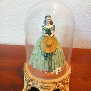 Gone With The Wind Glass Dome Figurine, "Scarlett's Flirtations"